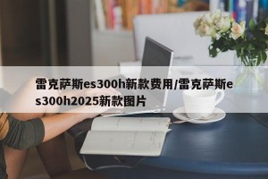 雷克萨斯es300h新款费用/雷克萨斯es300h2025新款图片